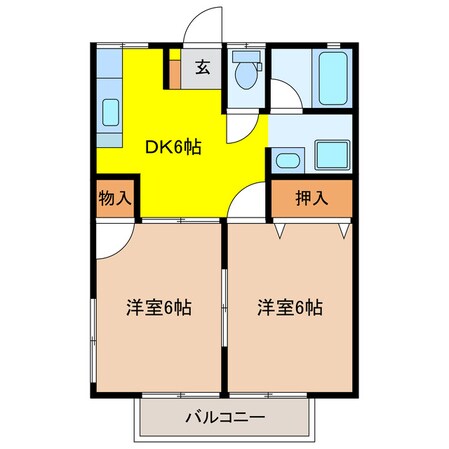 コーポ千代の物件間取画像